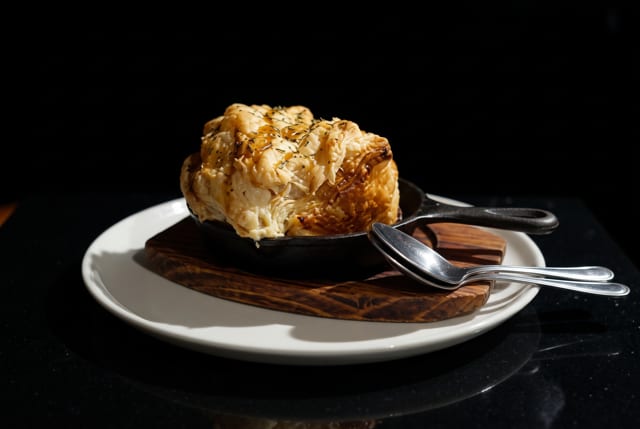 Baked Brie with Local Honey.